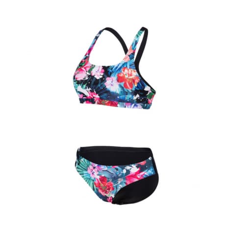 Arena Damen Bikini FLOWER BIKINI SWIM PRO BACK 006388-550 34 Black-Black Multi | 34