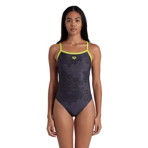 Arena Damen Badeanzug Women´s ARENA CAMO KIKKO SWIMS 007160-650 38 Soft Green-Black Multi | 38