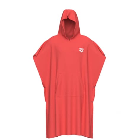 Arena Unisex Bademantel COTTON PONCHO 009651-300 S-M Calypso Coral-White | S-M