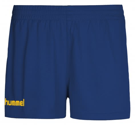 Hummel Damen Short Core Poly Shorts 011086-7725 XS True Blue/Sports Yellow | XS