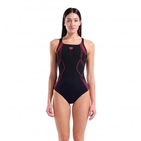 Arena Damen Badeanzug Graphic Swimsuit Swim Pro Back 011182 