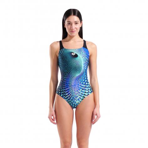 Arena Damen Badeanzug Peacock Swim Pro Back 011693 