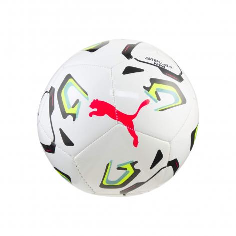Puma Mini-Fussball STELLAR Play 085072-01 PUMA White-Aquatic-Yellow Alert | One size