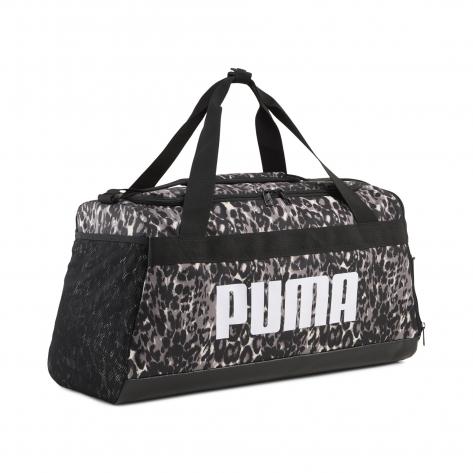 Puma Unisex Sporttasche CHALLENGER AOP 35 L Small Sports Bag 091144-29 Mouse Gray-Buttercream-Leopard AOP | One size