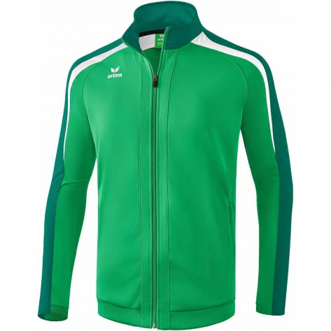 erima Herren Trainingsjacke Liga 2.0 1031803 M Smaragd/Evergreen/Weiß | M