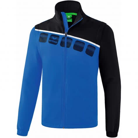 erima Herren Jacke mit abnehmbaren Ärmeln 5-C 1061901 XXXL New Royal/Schwarz/Weiß | XXXL
