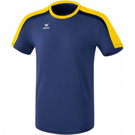 erima Kinder T-Shirt Liga 2.0 1081825 152 New Navy/Gelb/Dark Navy | 152