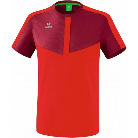 erima Herren T-Shirt Squad 1082028 XXXL Bordeaux/Rot | XXXL