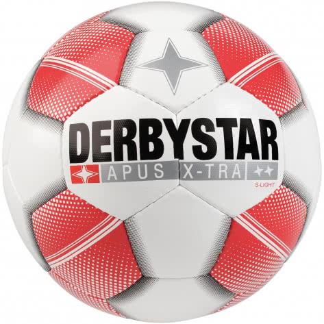 Derbystar Fussball Apus X-Tra S-Light 1146300130 3 Weiß/Rot | 3