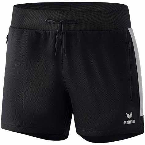 erima Damen Short Worker Squad 1152005 40 Schwarz/Silver Grey | 40