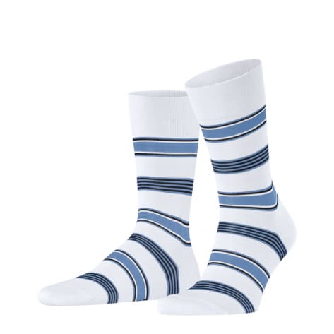 Falke Herren Socken Marina Stripe 12557-2000 39-40 white (2000) | 39-40