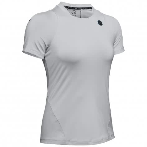 Under Armour Damen T-Shirt Rush Short Sleeve 1332468-011 XS Mod Gray/Black | XS