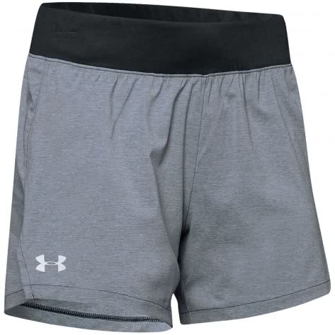 Under Armour Damen Laufshort Launch SW 1342841-001 XS Black Full Heather/Black/Reflective | XS