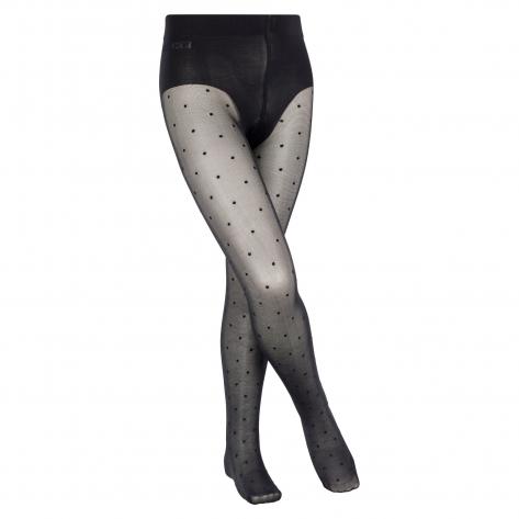 Falke Kinder Strumpfhose Romantic Dot 13501-3009 122-128 Black | 122-128