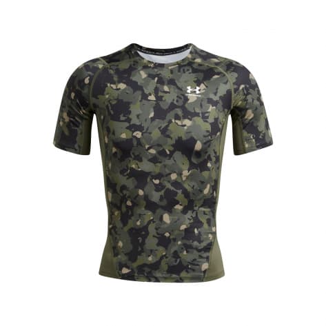 Under Armour Herren T-Shirt UA HG Armour SS-BLK 1386937-390 L Marine OD Green | L