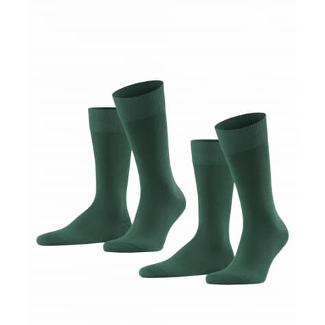 Falke Herren Socken Happy 2P SO 14610-7441 47-50 Hunter Green | 47-50