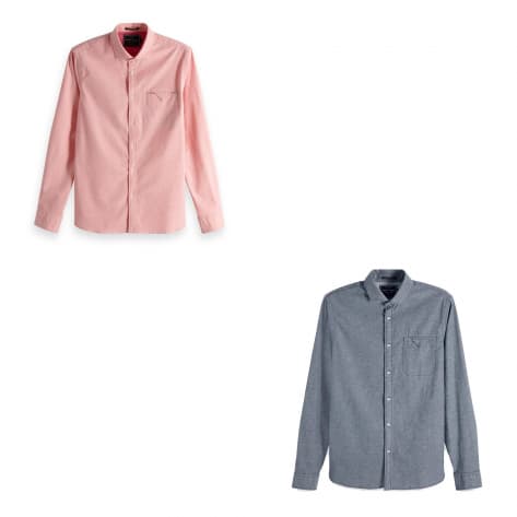 Scotch & Soda Herren Langarmhemd Oxford Shirt 148848 