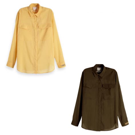 Maison Scotch Damen Bluse Cotton Button Up 149768 