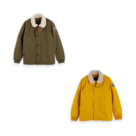 Scotch & Soda Herren Jacke short teddy collar jacket 152000 