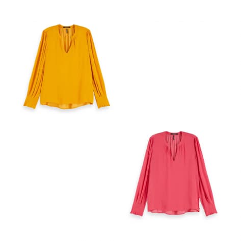 Maison Scotch Damen Bluse Ruffle details 152497 