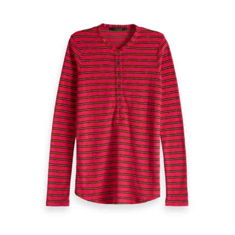 Maison Scotch Damen Langarmshirt Grandad 153395-18 S Combo B | S