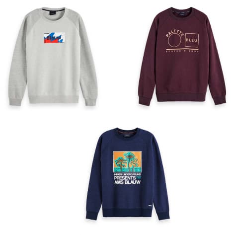 Scotch & Soda Herren Sweatshirt Crew Neck Sweat 153575 