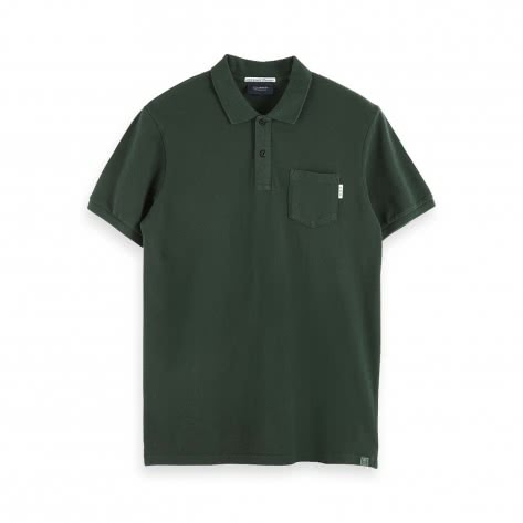 Scotch & Soda Herren Polo Garment Dyed Polo 153628-0797 M Green Smoke | M