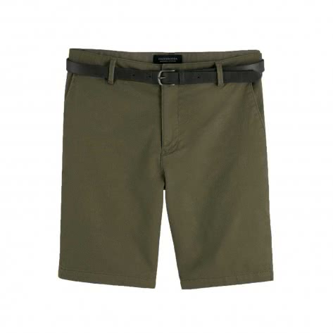 Scotch & Soda Herren Short Classic Garment-Dyed Chino Shorts 155100-0115 30 Army | 30
