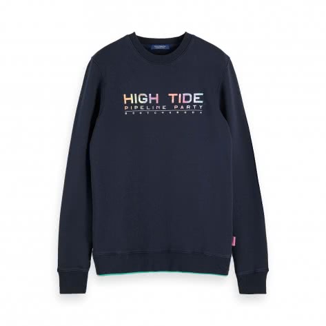 Scotch & Soda Herren Sweatshirt Crewneck with Artworks 155260 