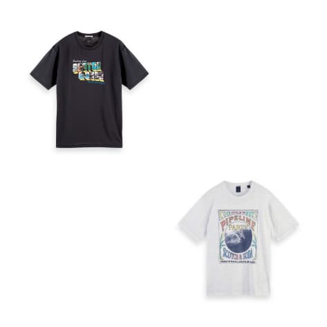 Scotch & Soda Herren T-Shirt Ausbrenner Wash Tee 155382 