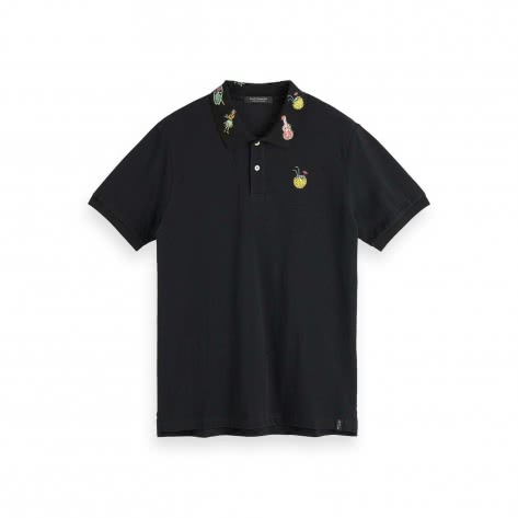 Scotch & Soda Herren Poloshirt Embroidered Pique Polo 155469 