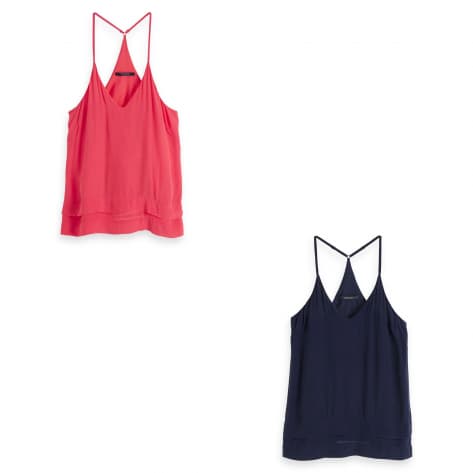 Maison Scotch Damen Top Feminine Vicose Tank Top 155892 