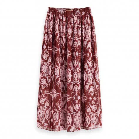 Maison Scotch Damen Rock Printed Pleated Skirt 155992 
