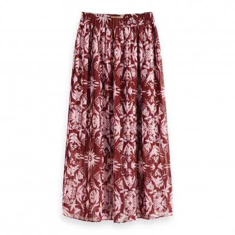Maison Scotch Damen Rock Printed Pleated Skirt 155992-0218 S Combo B | S