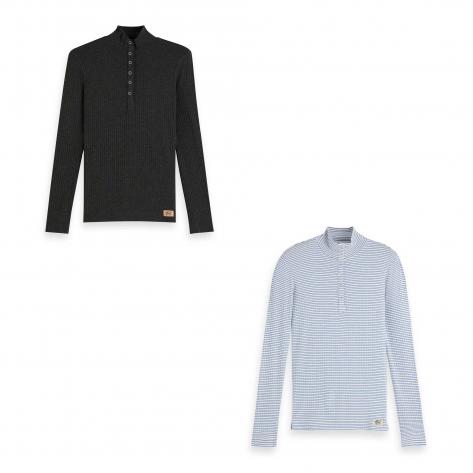 Maison Scotch Damen Langarmshirt Grandad 156170 