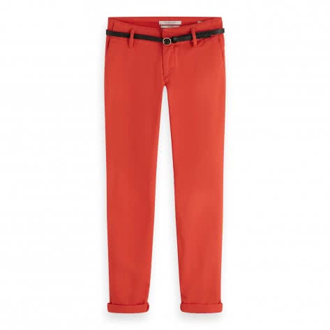 Maison Scotch Damen Hose Slim Fit Chino 156341-3577 27/30 Rose Red | 27/30