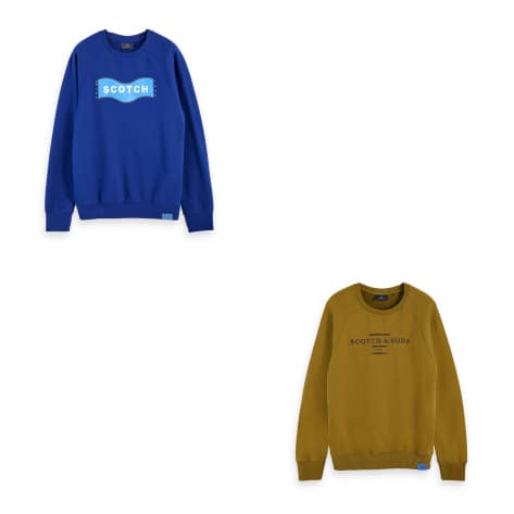 Scotch & Soda Herren Sweatshirt Crew Neck Sweat 156785 