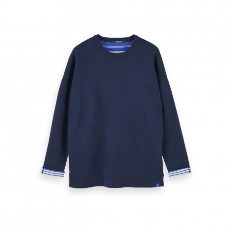 Scotch & Soda Herren Sweatshirt Reversible Pull 156831-0093 M Midnight | M
