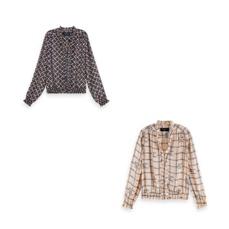 Maison Scotch Damen Bluse Ruffled Feminine Top 157016 