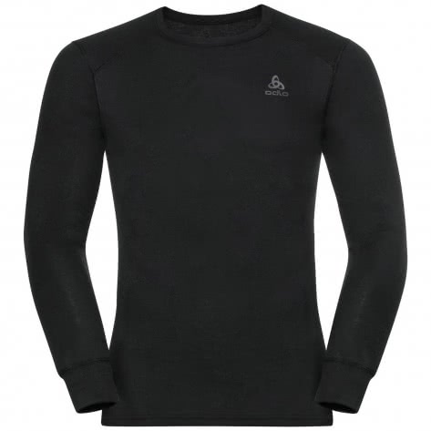 Odlo Herren Shirt Active Warm Eco Baselayer Top Crew Neck L/S 159102-15000 M Black | M