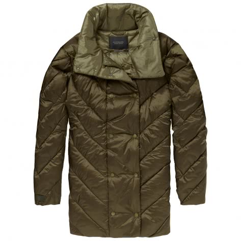 Maison Scotch Damen Jacke Quilted Longer Length Jacket 146222-5B M Moss | M