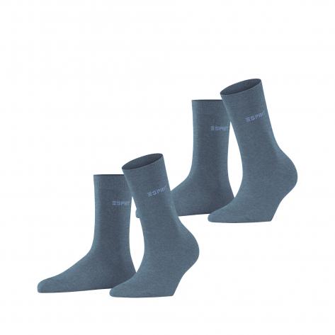 Esprit Damen Socken Uni SO 2P 18531 