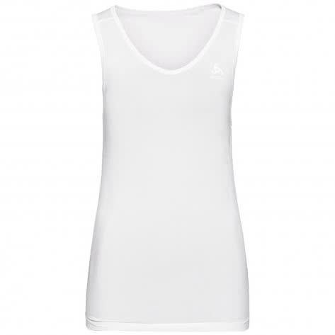 Odlo Damen Unterhemd Performance X-Light Baselayer Top V-Neck Singlet 188201-10000 XS White | XS