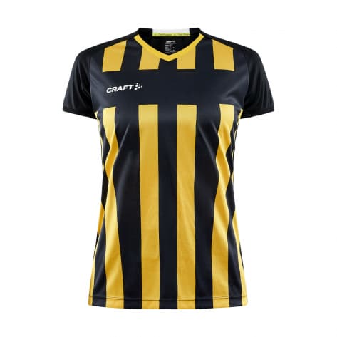 Craft Damen Trikot Progress 2.0 Stripe Jersey 1910176-999552 L Black/Sweden Yellow | L