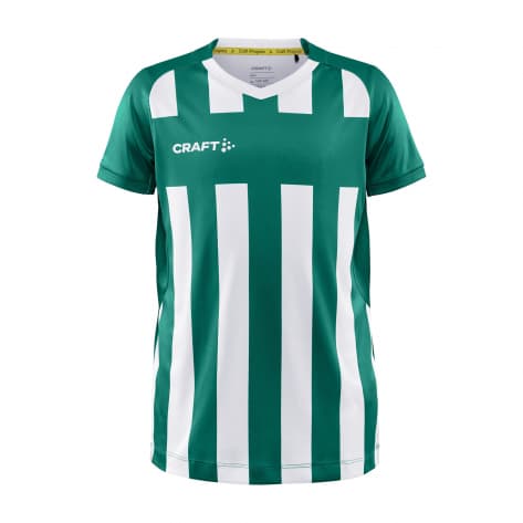 Craft Kinder Trikot Progress 2.0 Stripe Jersey 1910177-651900 158/164 Team Green/White | 158/164