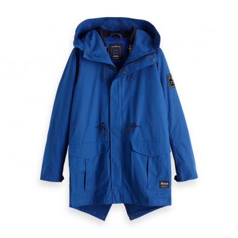 Scotch & Soda Herren Parka Ams Blauw Parka Jacket 147811 