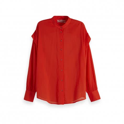 Maison Scotch Damen Langarmhemd Lightweight Shirt 149793-2036 L Poppy Red | L