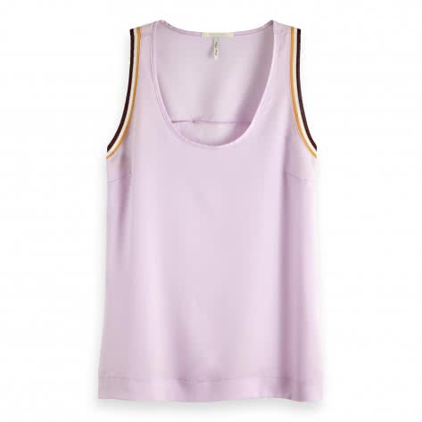 Maison Scotch Damen Tanktop Ribbed Tank 150222-2737 M Lilac Cove | M