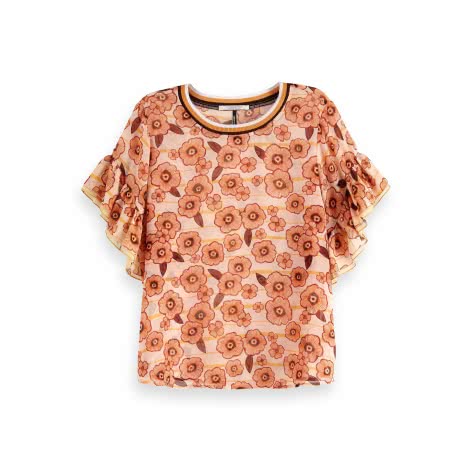 Maison Scotch Damen Top Mixed Print Top 149806 