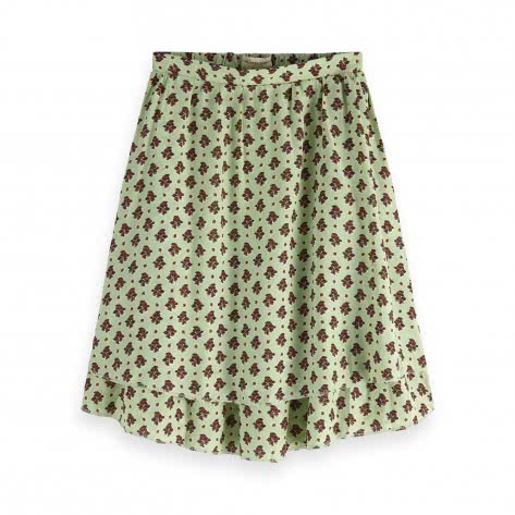 Maison Scotch Damen Rock Printed Double Layer Skirt 149931-0588 L Combo I | L